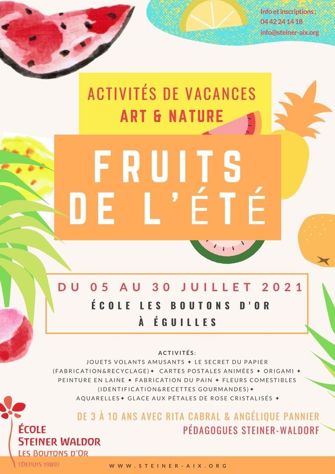 Activités vacances été 2021