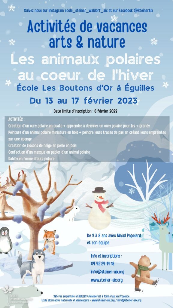 Activité vacances Février Activités vacances de Février 2023
